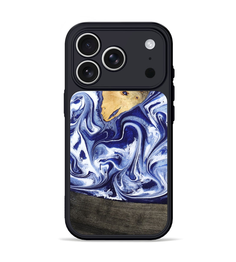 iPhone 17 Pro Wood Phone Case - Boaz (Blue, 799433)