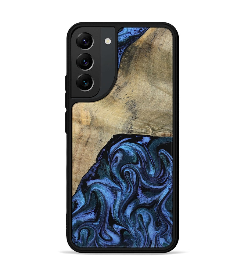 Galaxy S22 Plus Wood Phone Case - Mandie (Blue, 799437)