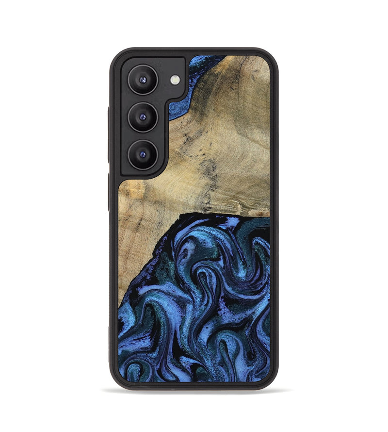 Galaxy S23 Wood Phone Case - Mandie (Blue, 799437)