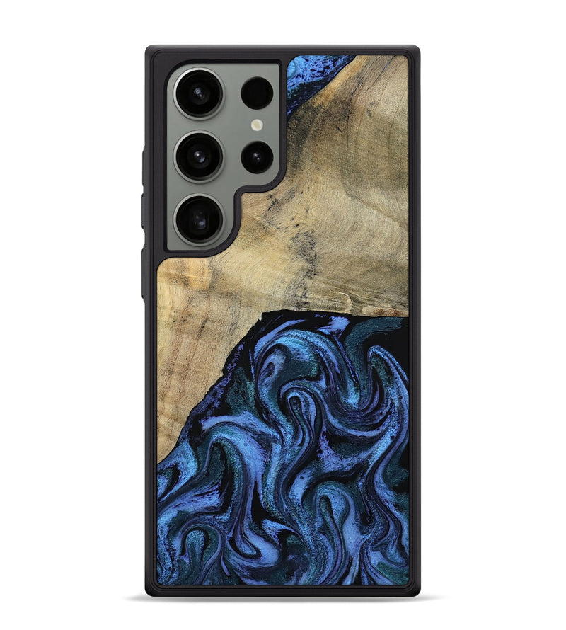 Galaxy S24 Ultra Wood Phone Case - Mandie (Blue, 799437)