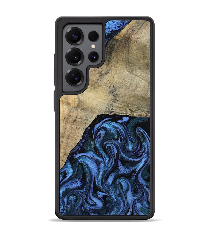 Galaxy S25 Ultra Wood Phone Case - Mandie (Blue, 799437)