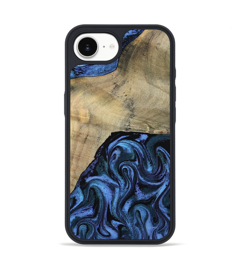 iPhone 16e Wood Phone Case - Mandie (Blue, 799437)
