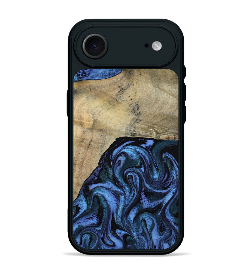 iPhone 17 Air Wood Phone Case - Mandie (Blue, 799437)