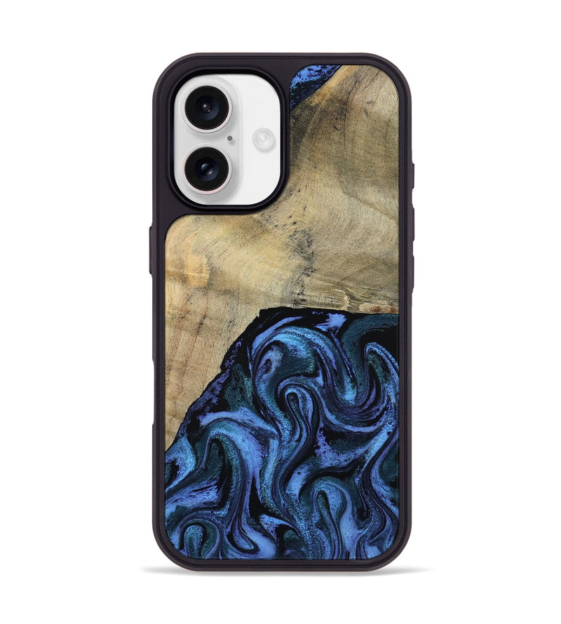 iPhone 17 Wood Phone Case - Mandie (Blue, 799437)