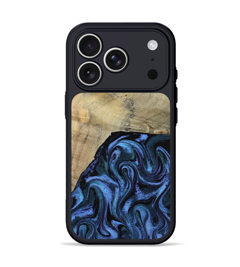 iPhone 17 Pro Wood Phone Case - Mandie (Blue, 799437)