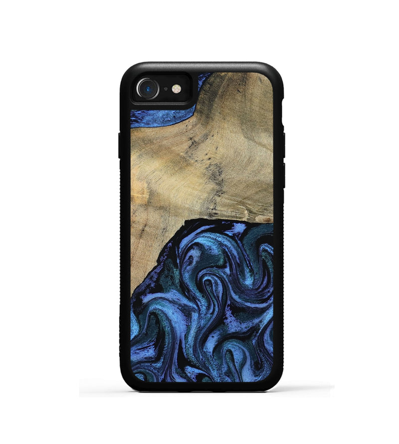 iPhone SE Wood Phone Case - Mandie (Blue, 799437)