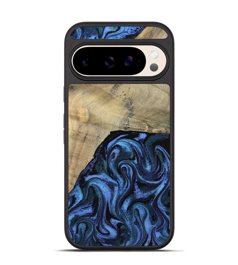 Pixel 10 Wood Phone Case - Mandie (Blue, 799437)