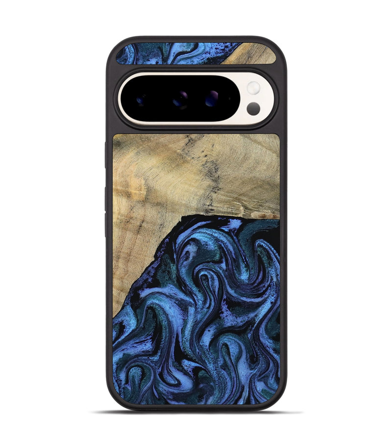 Pixel 9 Pro Wood Phone Case - Mandie (Blue, 799437)