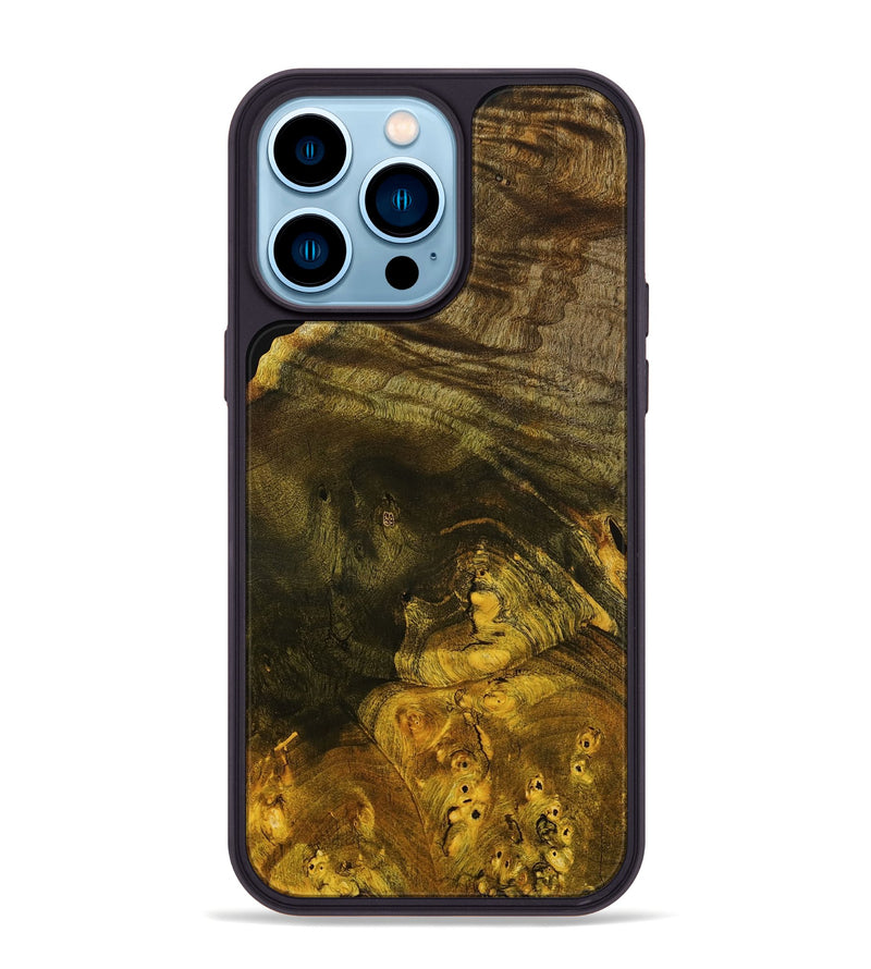 iPhone 14 Pro Max Wood Phone Case - Quintin (Wood Burl, 799454)