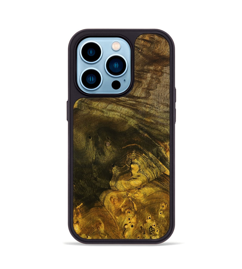iPhone 14 Pro Wood Phone Case - Quintin (Wood Burl, 799454)