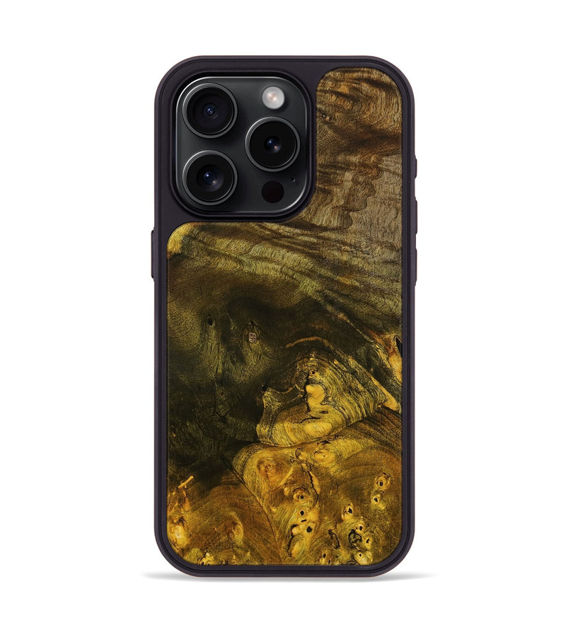 iPhone 15 Pro Wood Phone Case - Quintin (Wood Burl, 799454)