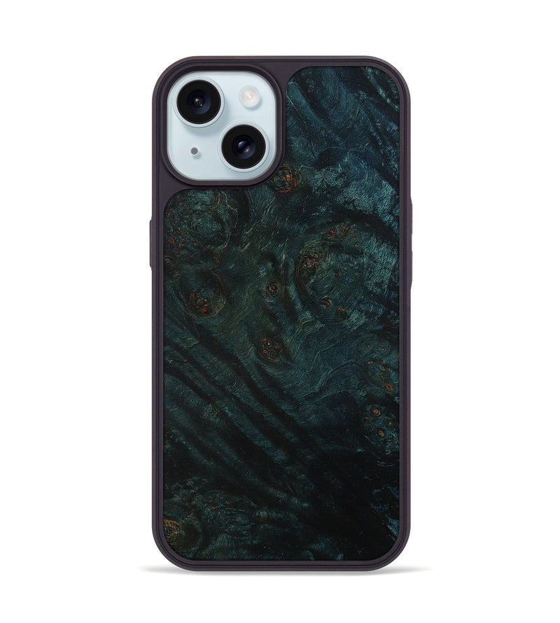 iPhone 15 Wood Phone Case - Latrice (Wood Burl, 799457)