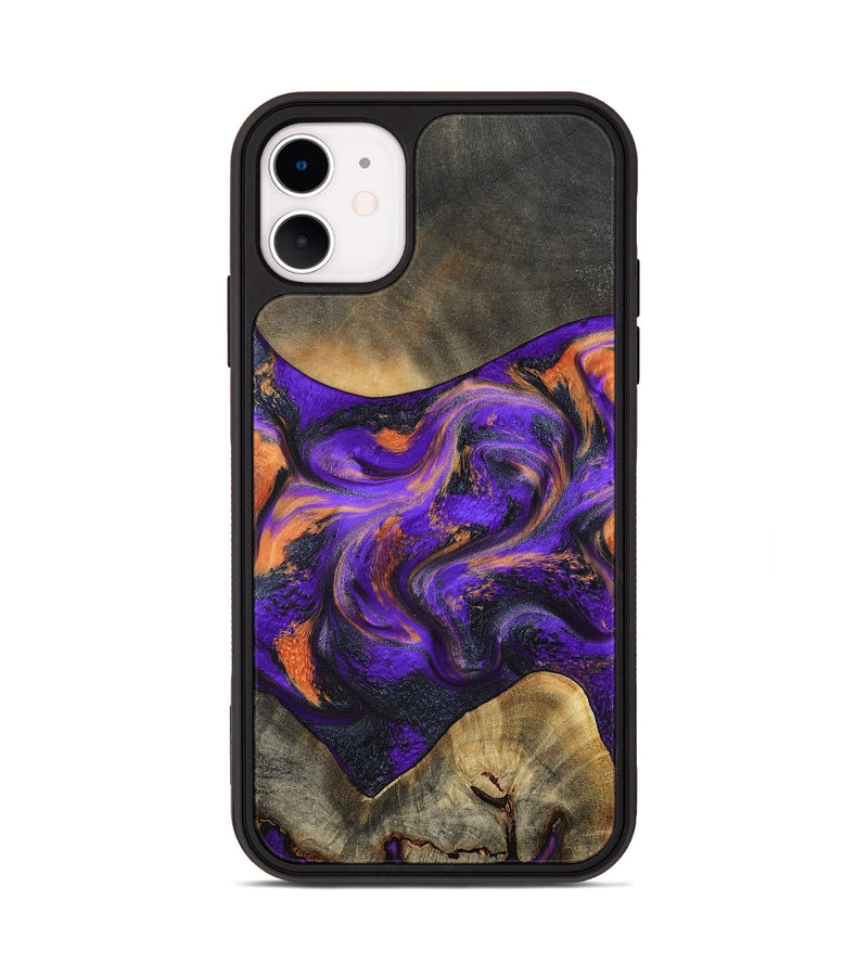 iPhone 11 Wood Phone Case - Garrett (Purple, 799488)