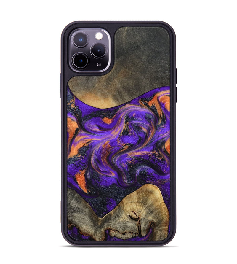 iPhone 11 Pro Max Wood Phone Case - Garrett (Purple, 799488)