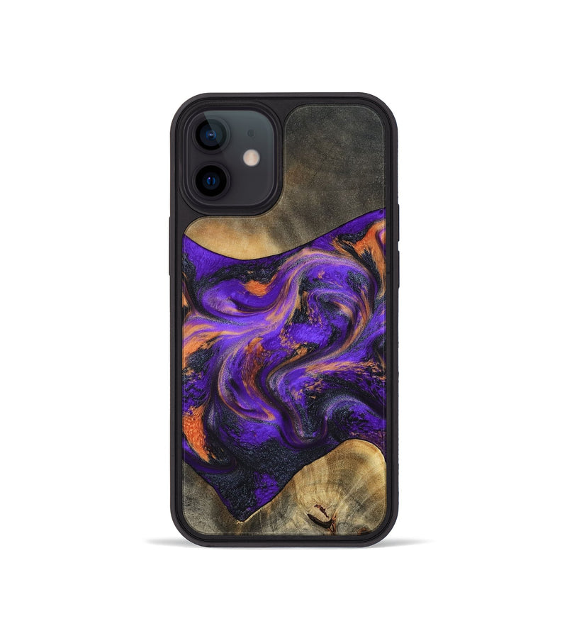 iPhone 12 mini Wood Phone Case - Garrett (Purple, 799488)