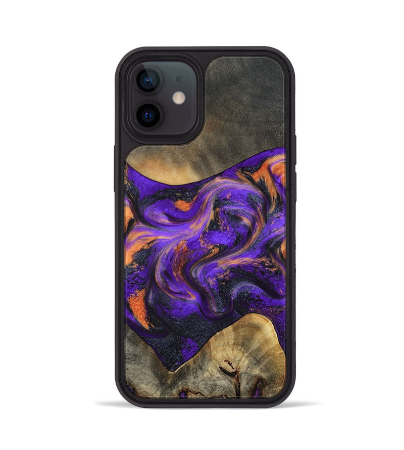 iPhone 12 Wood Phone Case - Garrett (Purple, 799488)