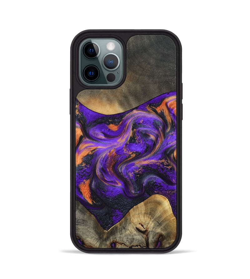 iPhone 12 Pro Wood Phone Case - Garrett (Purple, 799488)