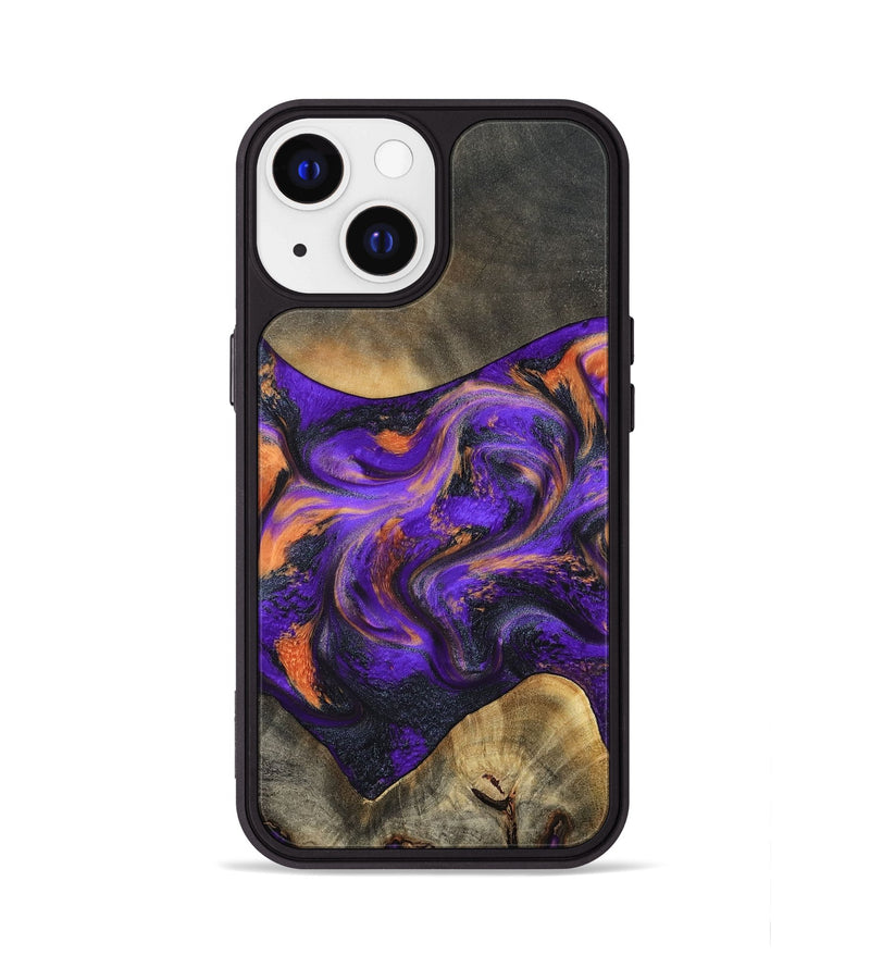 iPhone 13 Wood Phone Case - Garrett (Purple, 799488)