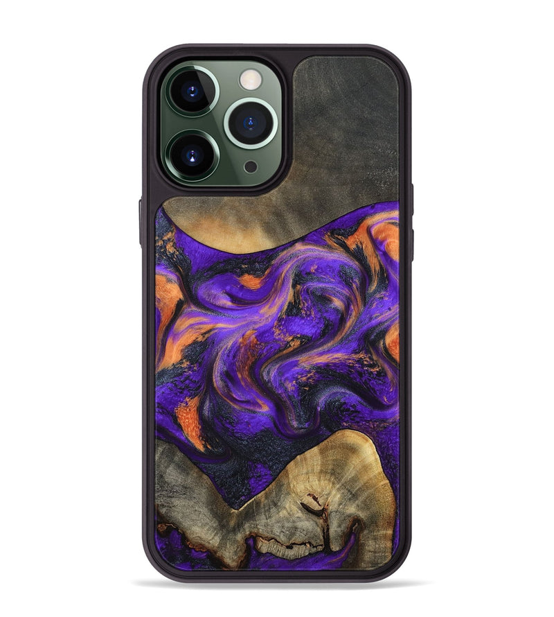 iPhone 13 Pro Max Wood Phone Case - Garrett (Purple, 799488)