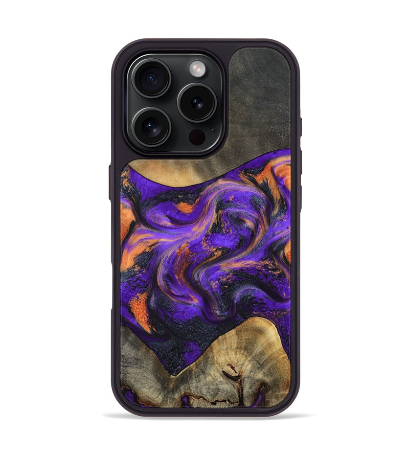 iPhone 16 Pro Wood Phone Case - Garrett (Purple, 799488)