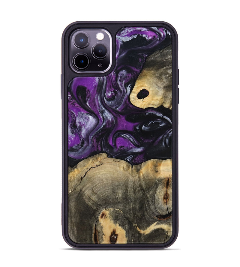 iPhone 11 Pro Max Wood Phone Case - Harding (Purple, 799489)