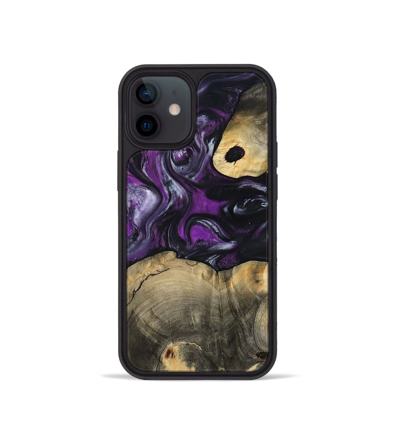 iPhone 12 mini Wood Phone Case - Harding (Purple, 799489)