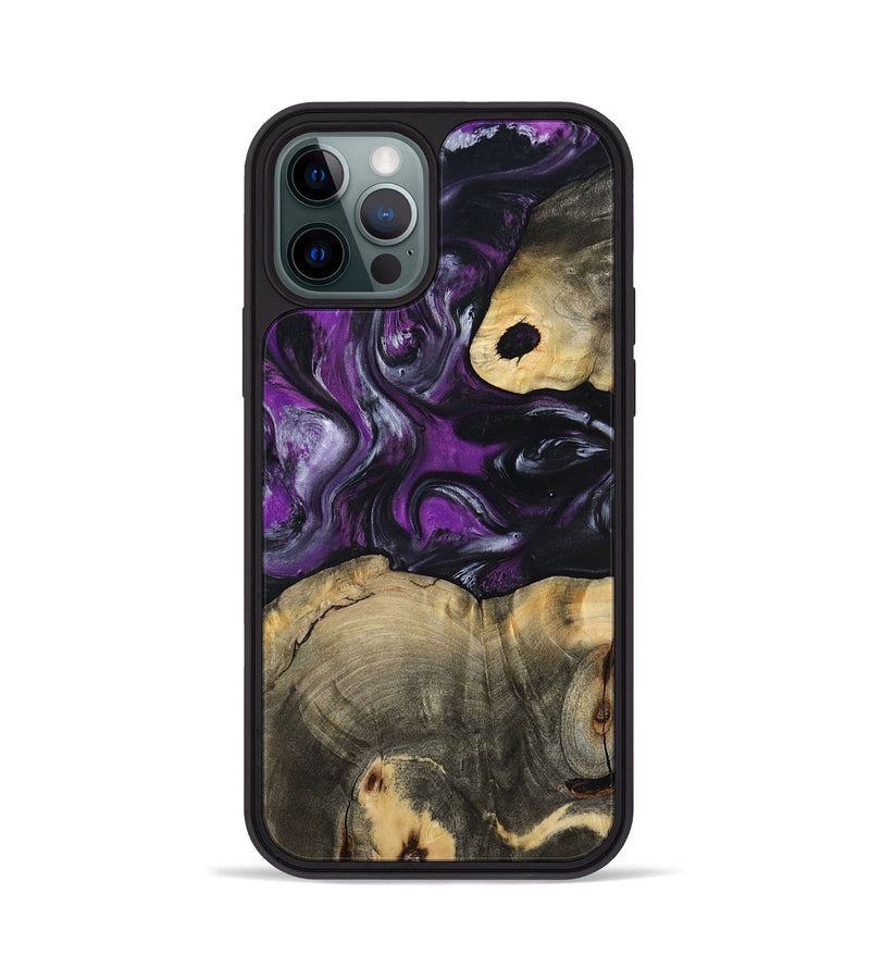 iPhone 12 Pro Wood Phone Case - Harding (Purple, 799489)