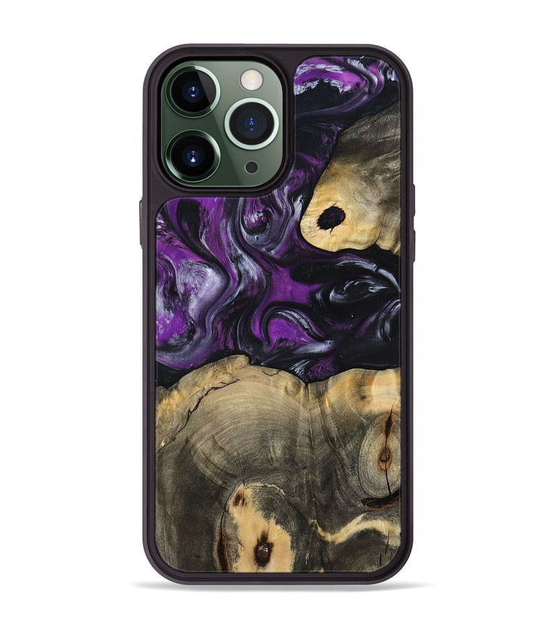 iPhone 13 Pro Max Wood Phone Case - Harding (Purple, 799489)