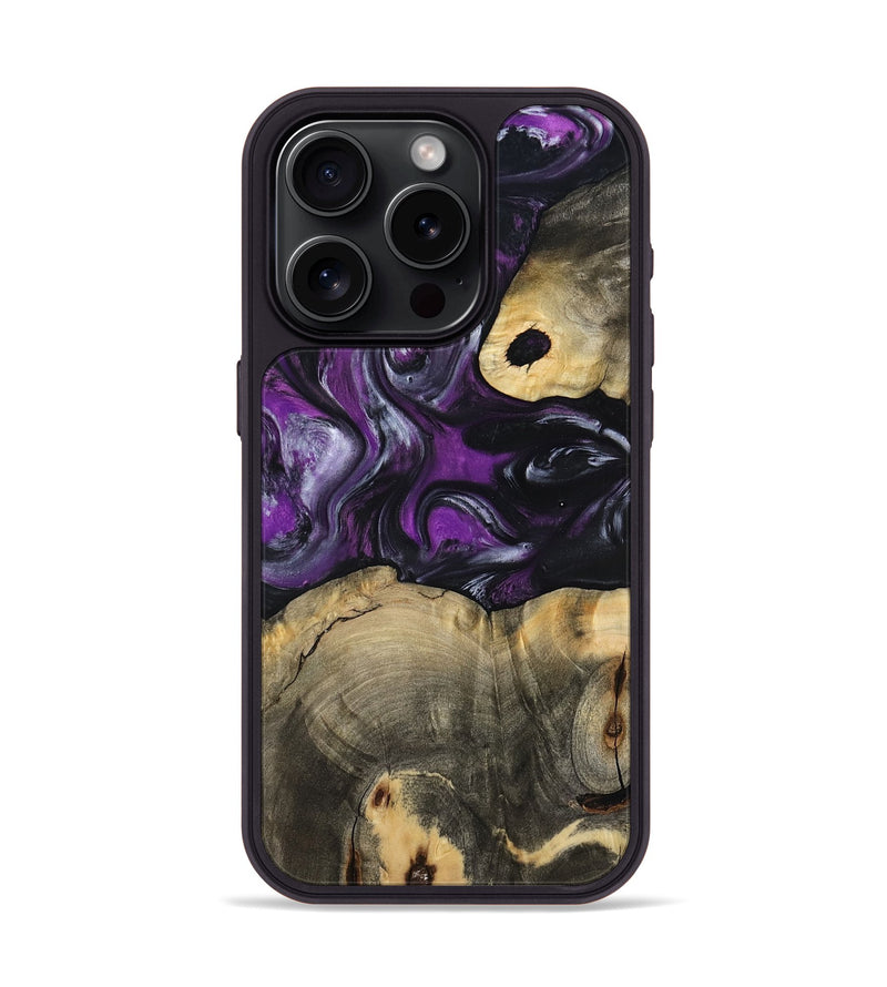 iPhone 15 Pro Wood Phone Case - Harding (Purple, 799489)