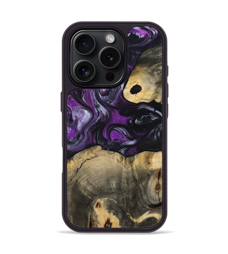iPhone 16 Pro Wood Phone Case - Harding (Purple, 799489)