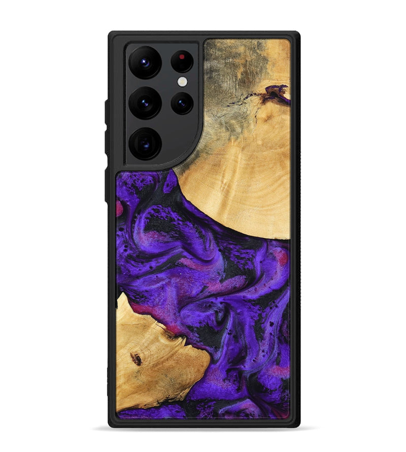 Galaxy S22 Ultra Wood Phone Case - Inez (Purple, 799490)