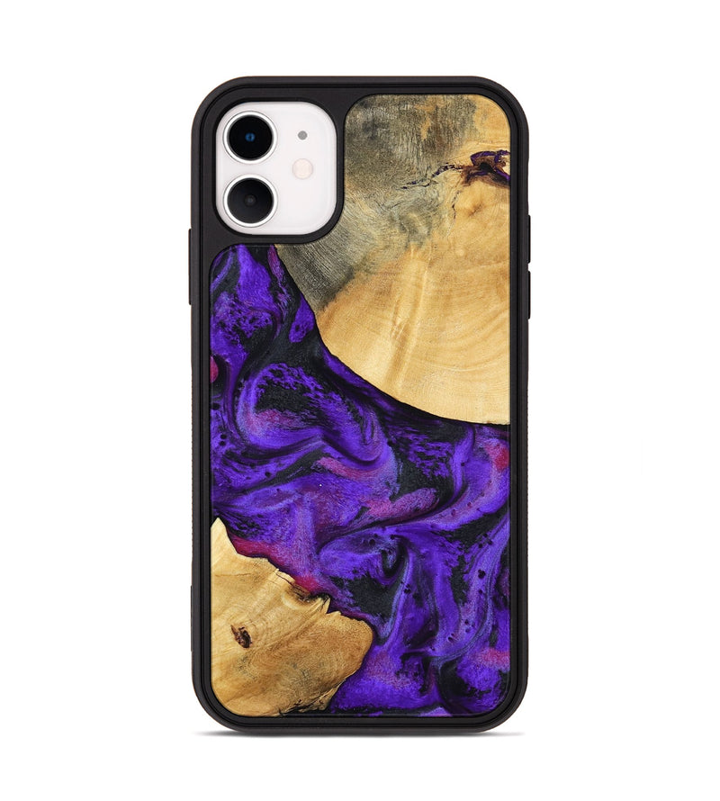 iPhone 11 Wood Phone Case - Inez (Purple, 799490)