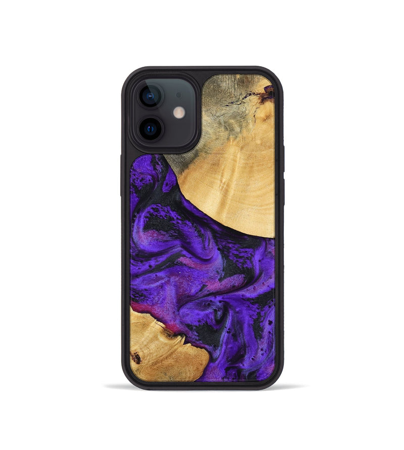 iPhone 12 mini Wood Phone Case - Inez (Purple, 799490)