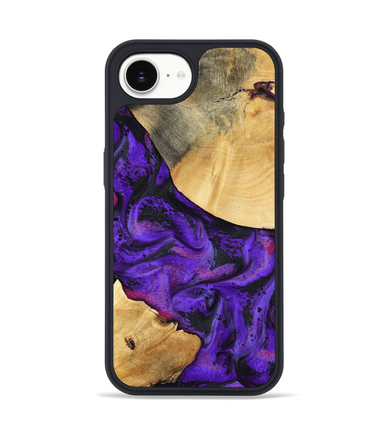 iPhone 16e Wood Phone Case - Inez (Purple, 799490)