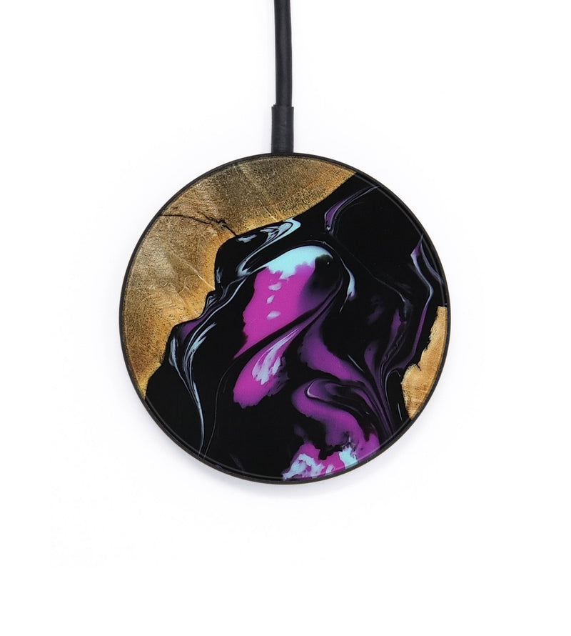 Circle Wood Wireless Charger - Nita (Purple, 799491)