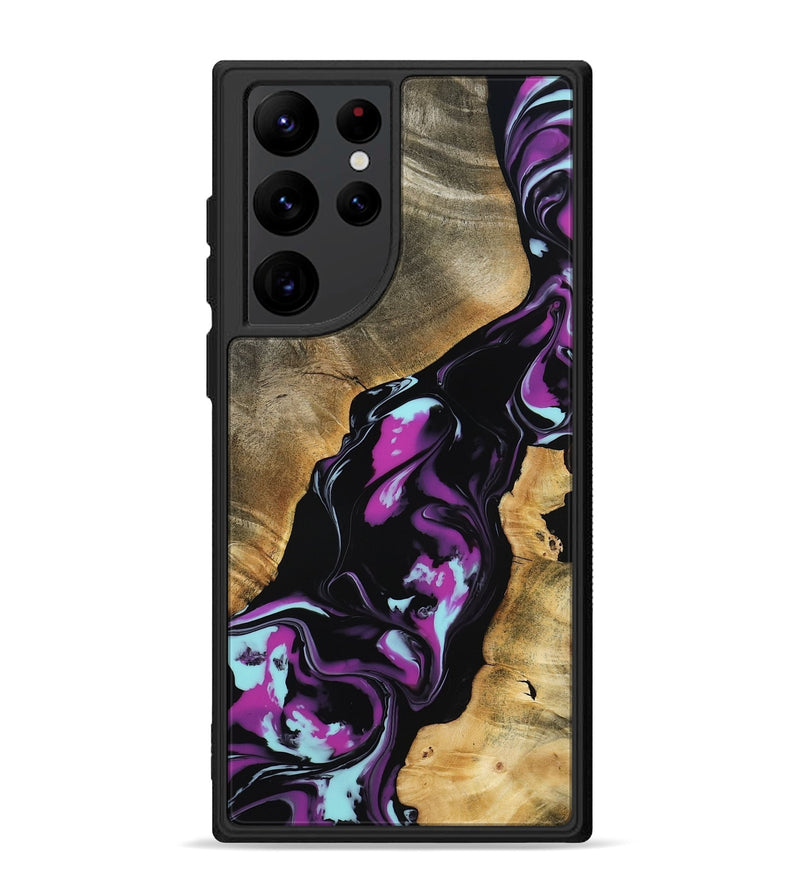 Galaxy S22 Ultra Wood Phone Case - Nita (Purple, 799491)