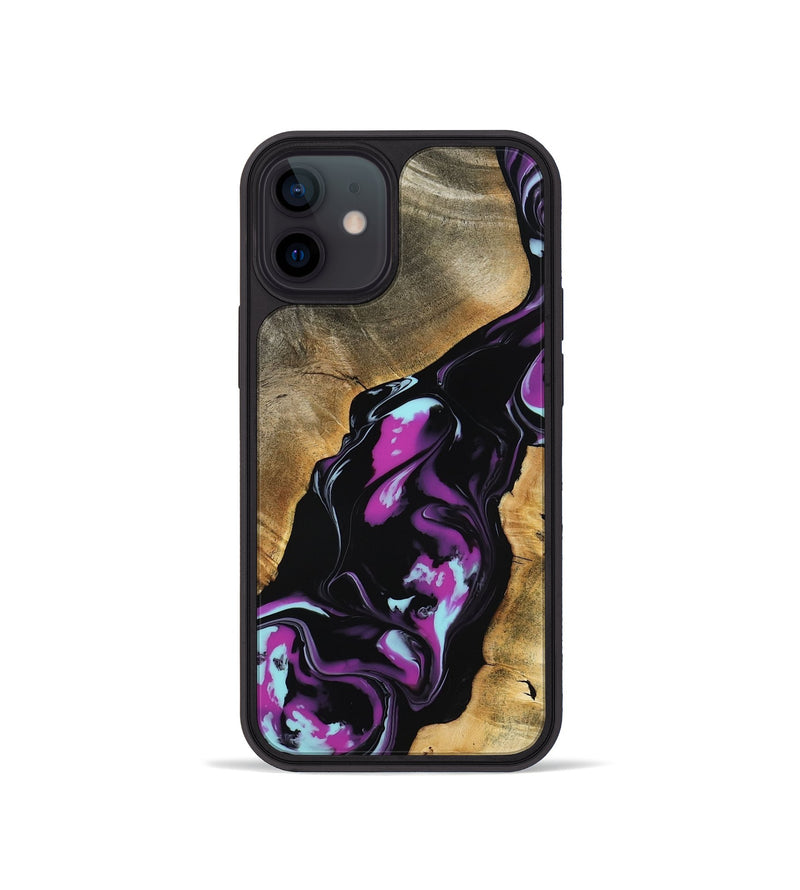 iPhone 12 mini Wood Phone Case - Nita (Purple, 799491)