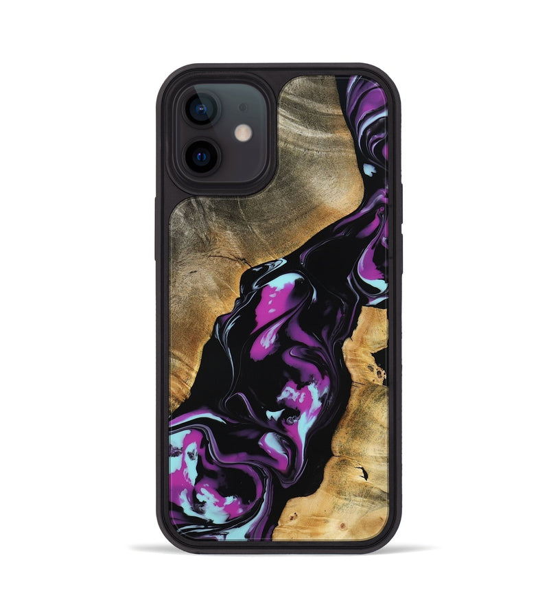 iPhone 12 Wood Phone Case - Nita (Purple, 799491)