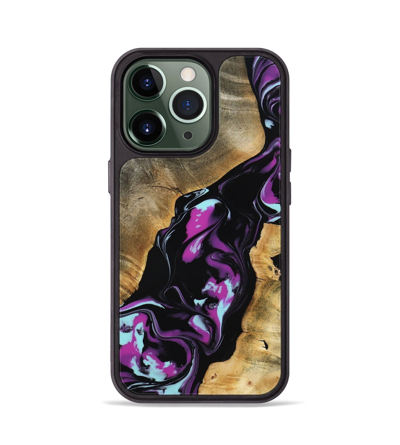 iPhone 13 Pro Wood Phone Case - Nita (Purple, 799491)
