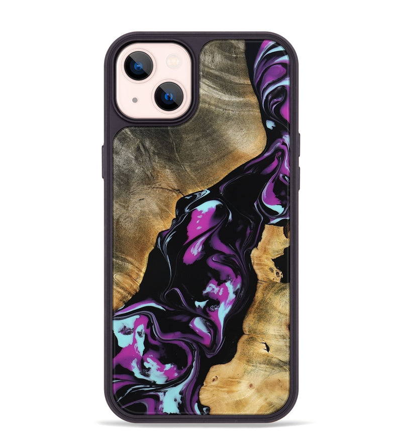 iPhone 14 Plus Wood Phone Case - Nita (Purple, 799491)