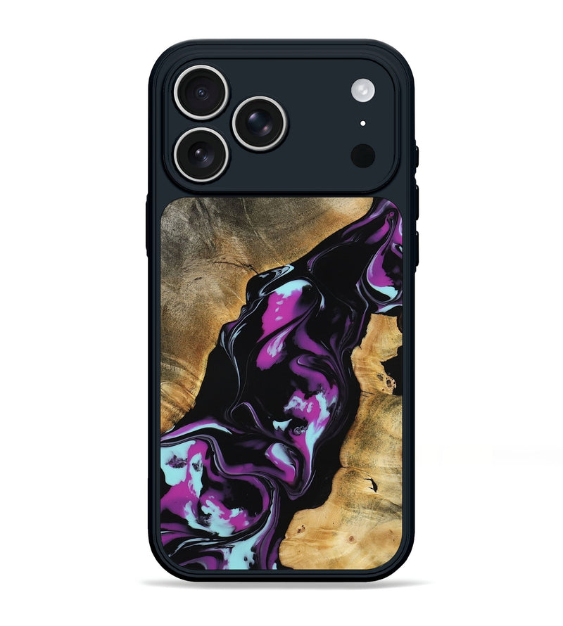 iPhone 17 Pro Max Wood Phone Case - Nita (Purple, 799491)