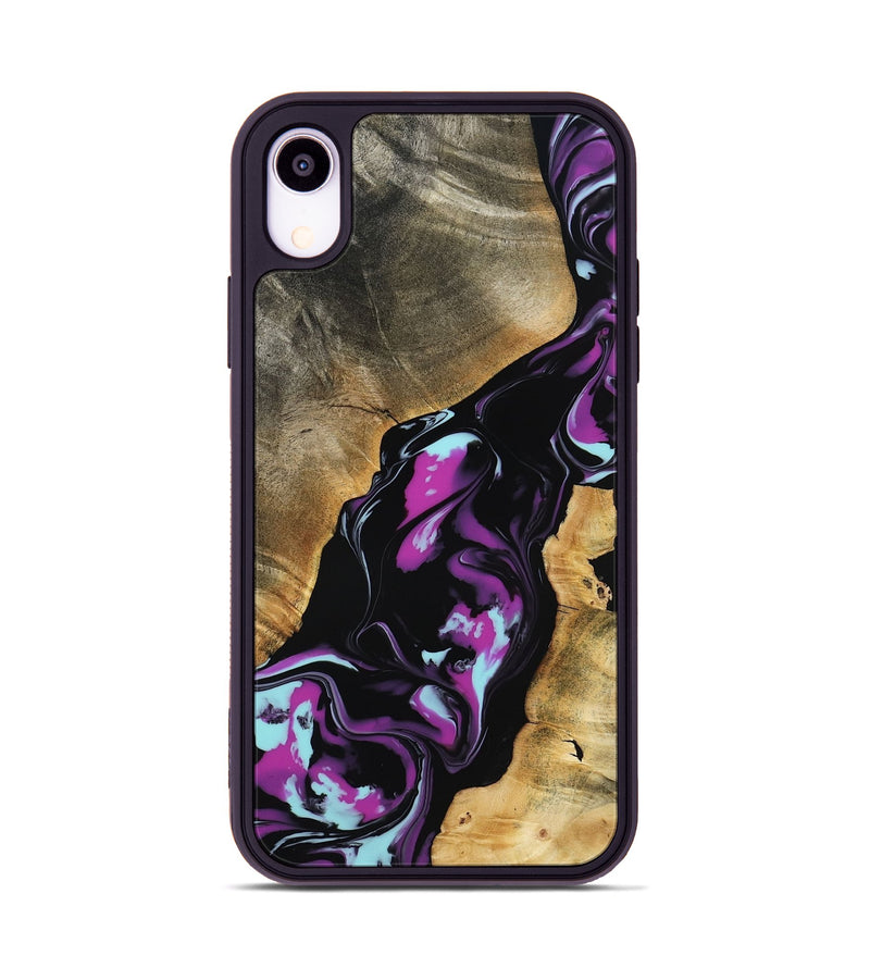 iPhone Xr Wood Phone Case - Nita (Purple, 799491)