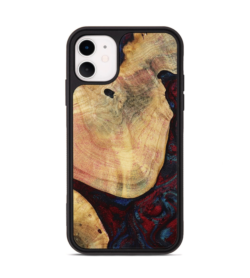 iPhone 11 Wood Phone Case - Charley (Red, 799495)