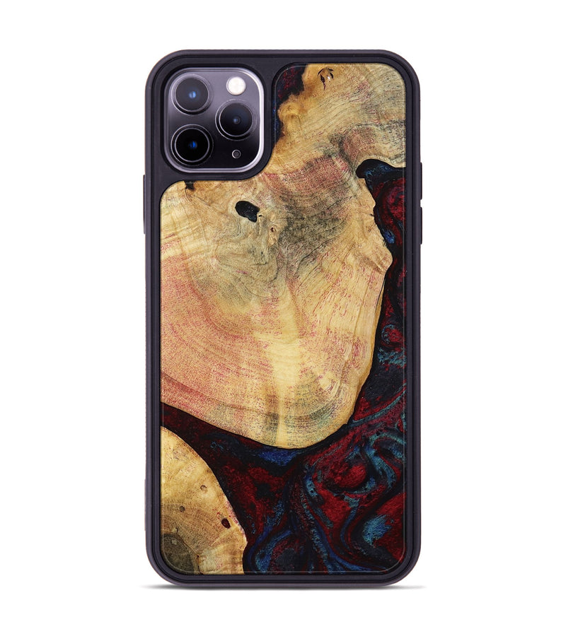 iPhone 11 Pro Max Wood Phone Case - Charley (Red, 799495)