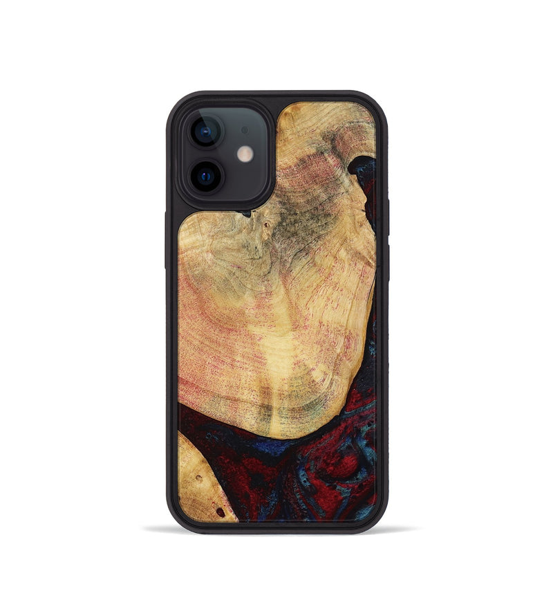 iPhone 12 mini Wood Phone Case - Charley (Red, 799495)