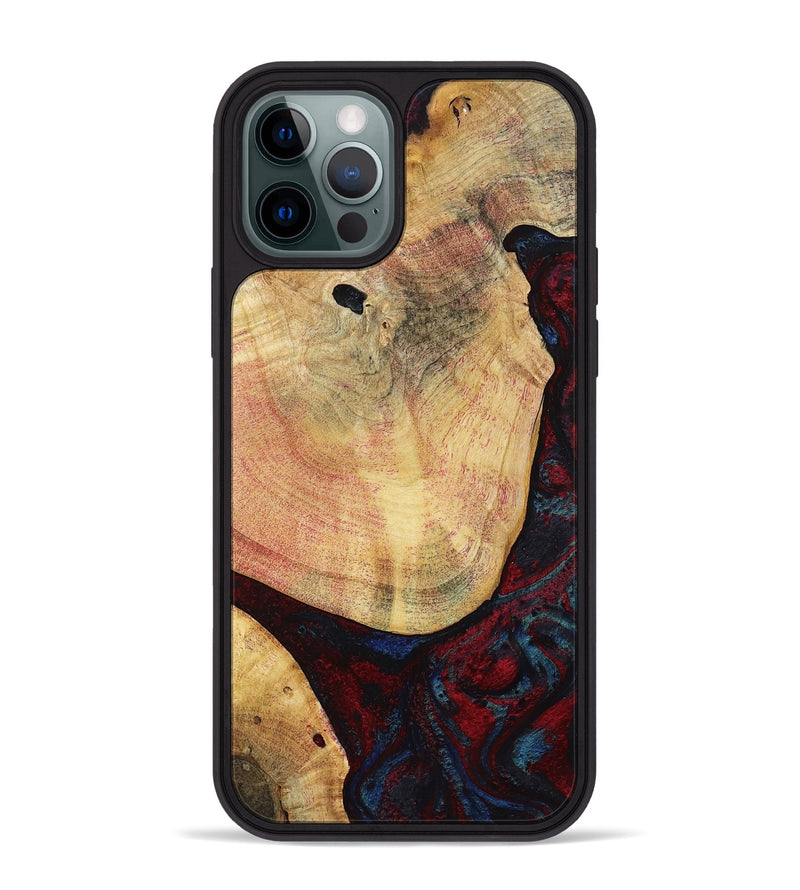 iPhone 12 Pro Max Wood Phone Case - Charley (Red, 799495)