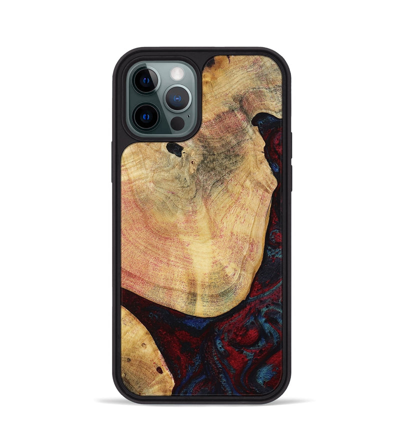 iPhone 12 Pro Wood Phone Case - Charley (Red, 799495)