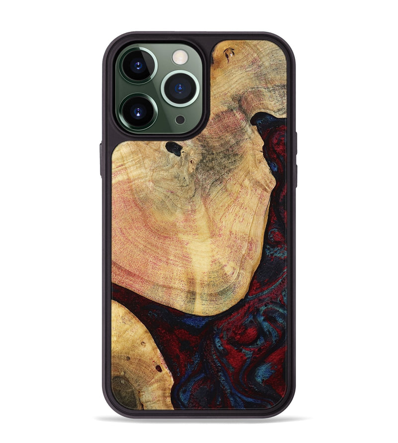 iPhone 13 Pro Max Wood Phone Case - Charley (Red, 799495)