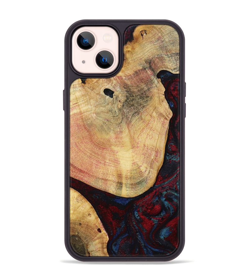 iPhone 14 Plus Wood Phone Case - Charley (Red, 799495)