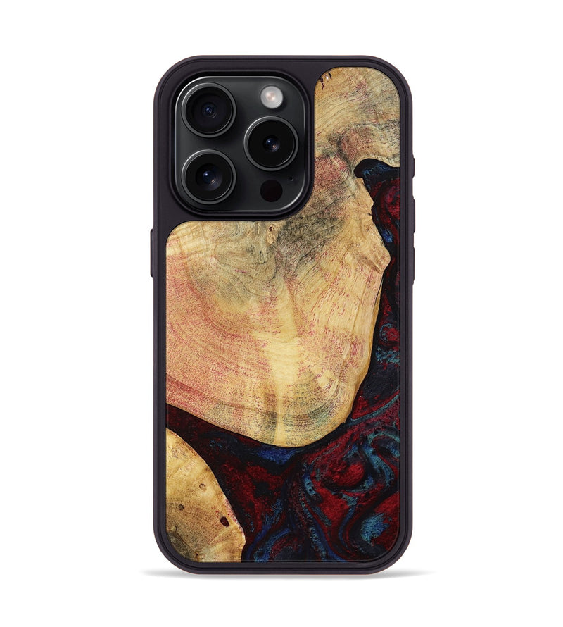 iPhone 15 Pro Wood Phone Case - Charley (Red, 799495)